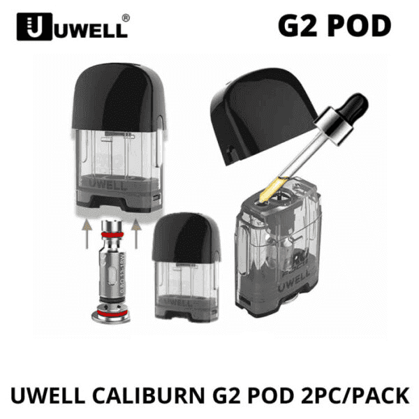 Uwell Caliburn G2 咖哩棒煙彈空倉成品芯官網