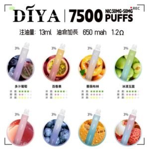 DIYA7500口電子煙 叮啞拋棄式一次性電子煙 性價比高